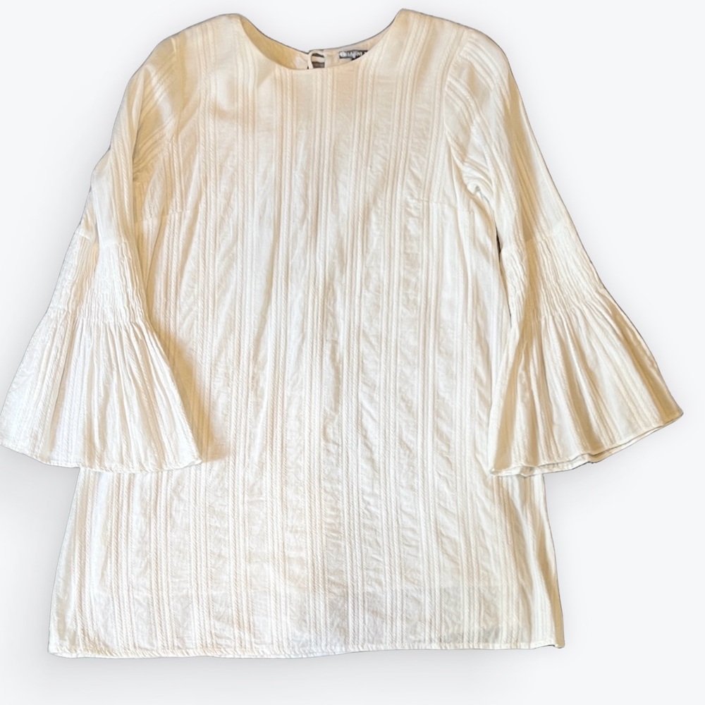 Gianni Bini Elegant White Bell sleeve Dress